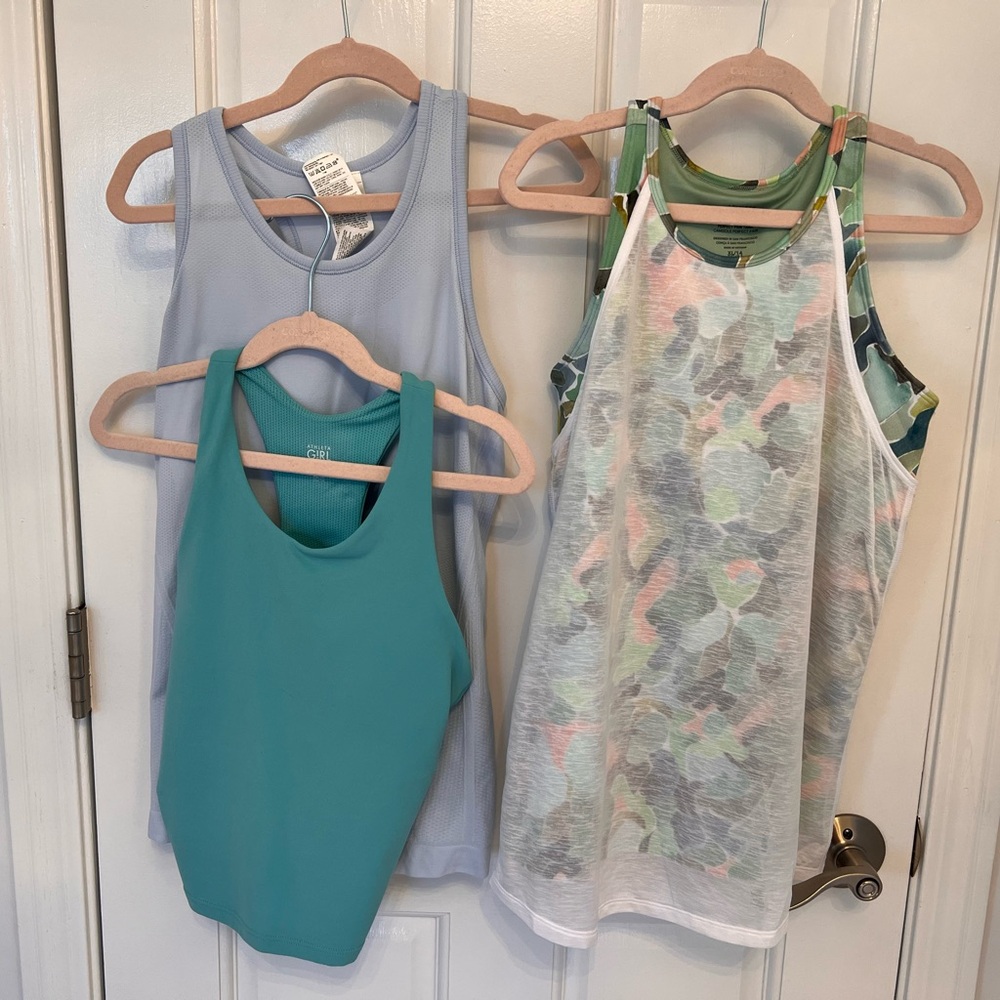 Athleta Girl Tank Top Bundle (3 shirt totals) - Size XL 14